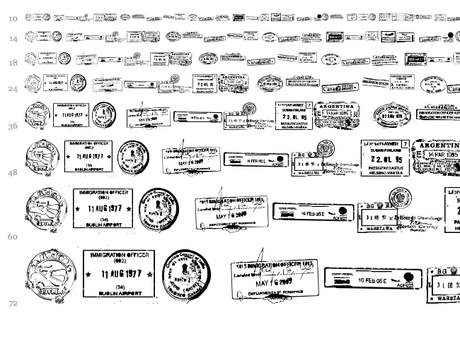 Stamp Seal TFB font waterfall